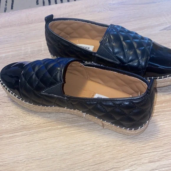 🪩Steve Madden Black Palamo Quilted Espadrilles! - Picture 2 of 7